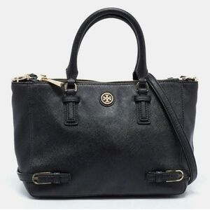 Tory Burch Robinson Multi Saffiano Double Zip Tote Crossbody Should Bag